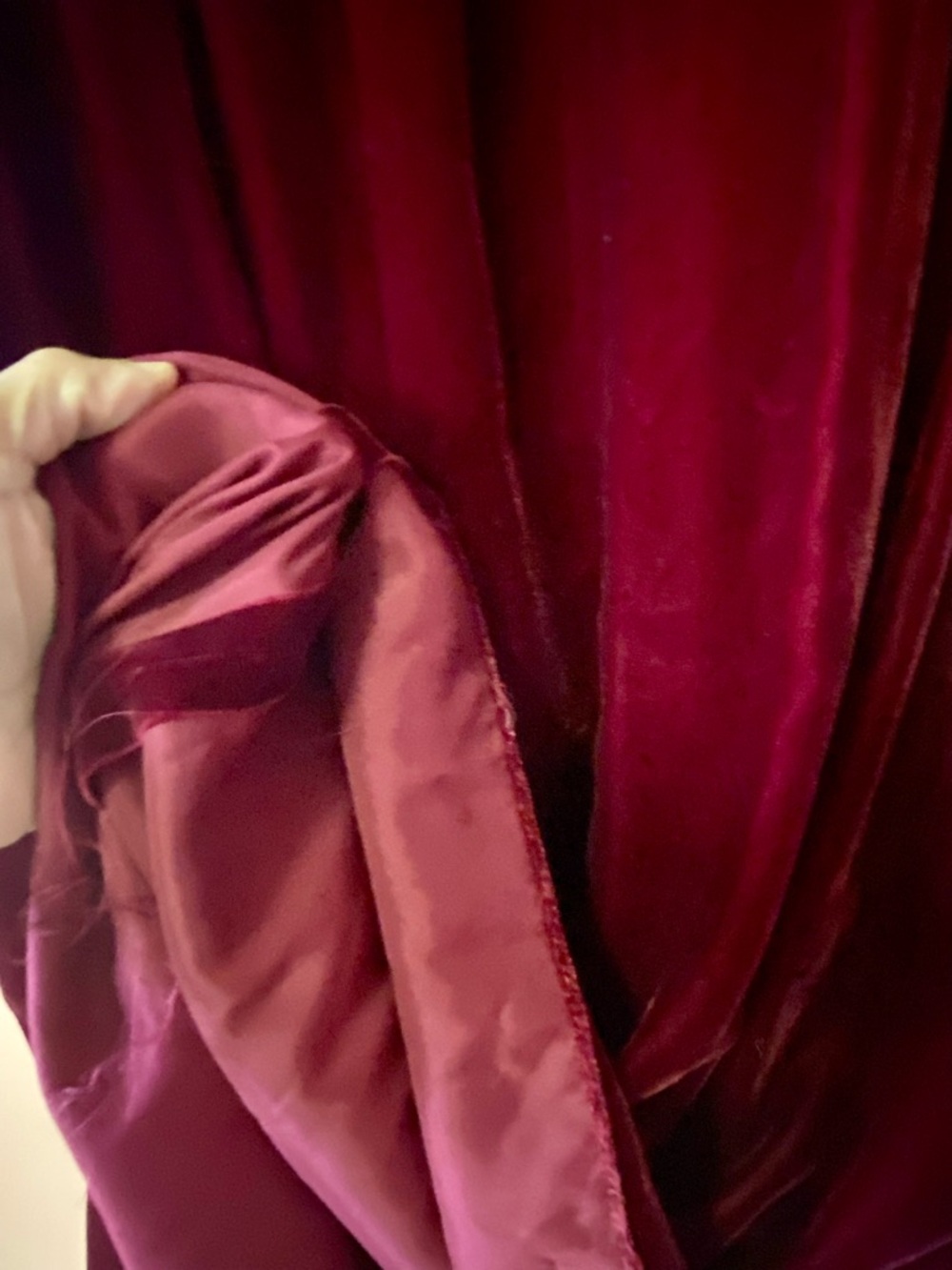 1970’s Vintage Velvet & Sheer Dress - Picture 9 of 11